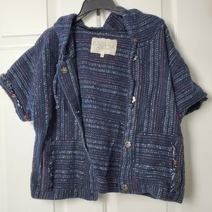 RACHEL Rachel Roy Short Sleeve Woven Jacket